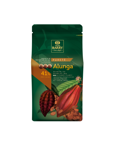 Chocolat de couverture au lait Alunga 41% pistoles - 5kg commande en ligne