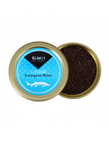 Caviar d'esturgeon blanc - 100g pas cheres