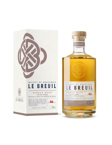 Whisky Normand Le Breuil finition Tourbée 46% - 70 cl ou a consommer sur place