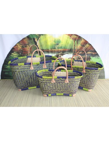 Superbe Panier sac cabas en Paille - 3 TAILLES - tressé à la main - idéal courses , marchés , plage , déco... vous aussi creer 