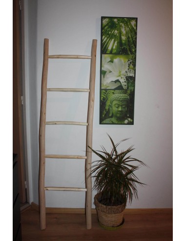 ECHELLE Beldi en BOIS de CITRONNIER - Hauteur 160cm - Décoration Salle de bains - basket pas cher